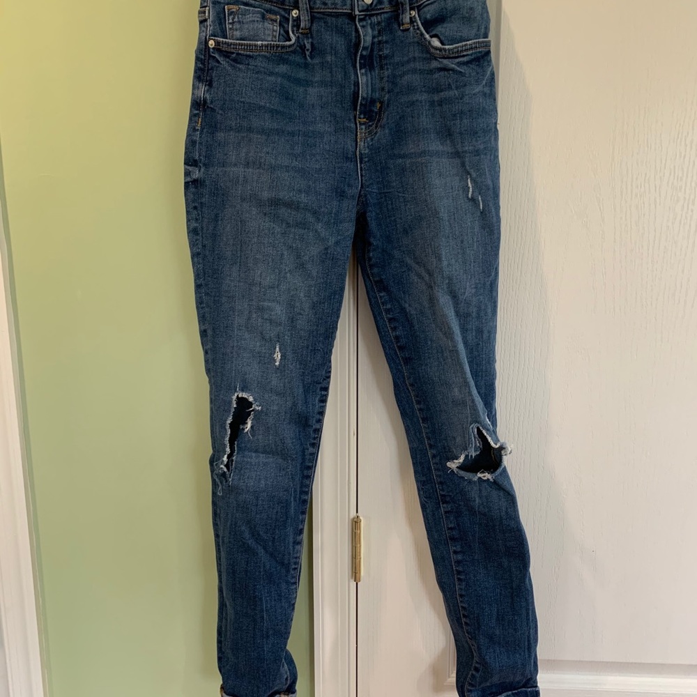 UO BDG Twig Medium Wash High Rise Skinny Jeans